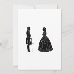 Anuncio silueta de abraham lincoln mary todd lincoln
