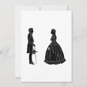 Anuncio silueta de abraham lincoln mary todd lincoln