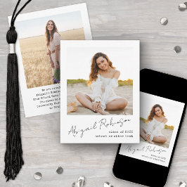 Anuncio Simple Handwritten Script Name 2 Photo Typewriter