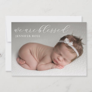 Anuncio Simple y moderna Blessn Baby Photos Nacimiento