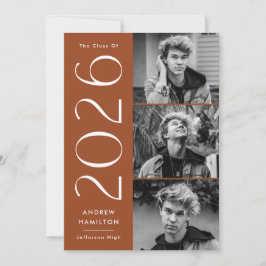 Anuncio Simplicidad moderna Resto de óxido 3 Foto Graduaci