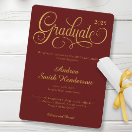 Anuncio Sin graduación fotográfica elegante