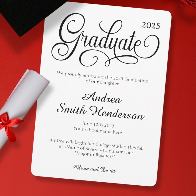 Anuncio Sin graduación fotográfica elegante (Subido por el creador)