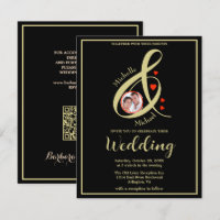 Sitio web de QR, Boda de fotografía moderno y eleg