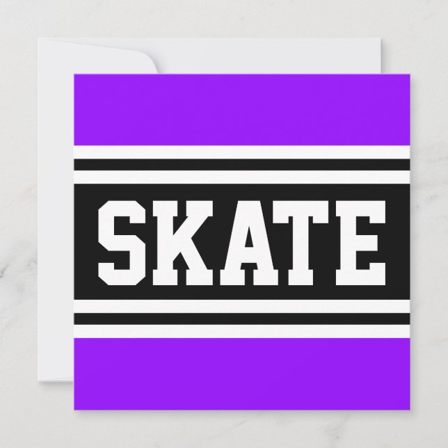 Anuncio SKATE Fun Bright Purple Black Carreras Strips (Anverso)