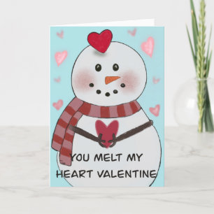 Anuncio Snowman derrite mi corazón San Valentín
