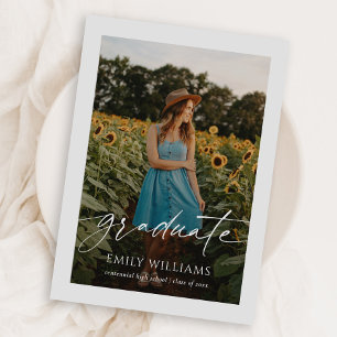 Anuncio Sobreposición de guión moderno Dos Graduaciones de