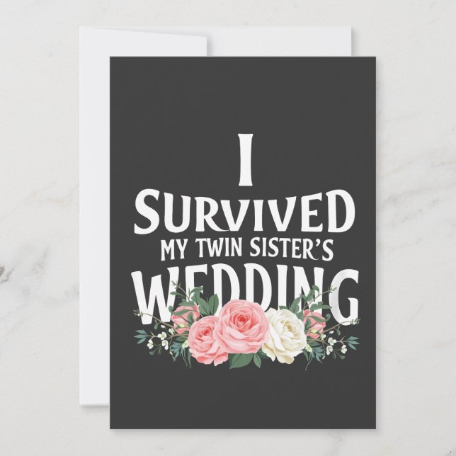 Anuncio Sobreviví a la boda de mi hermana gemela parejas  (Anverso)