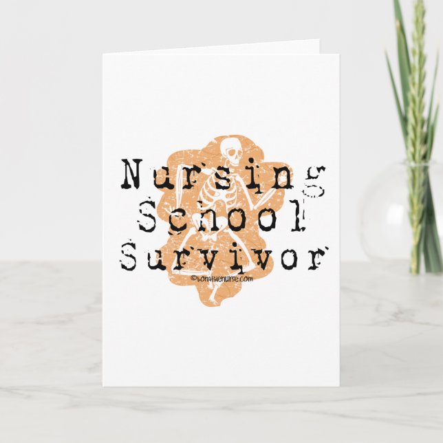 Anuncio Sobreviviente de escuela de enfermería (Anverso)