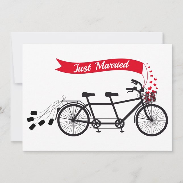 Anuncio Solo casada, bicicleta tándem boda (Anverso)