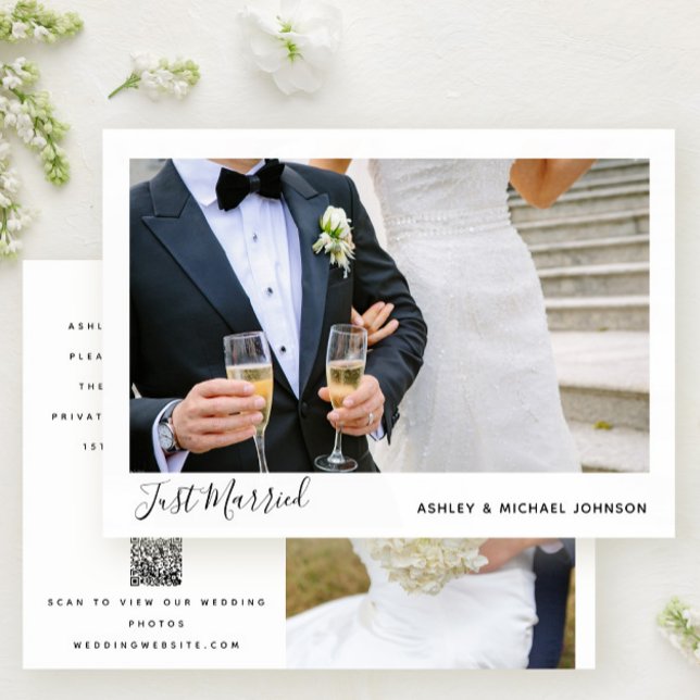 Anuncio Solo se casó con dos Bodas de código QR fotográfic (Subido por el creador)