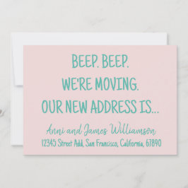 Anuncio Sonido. Sonido. Nos estamos mudando. Nuestra nueva