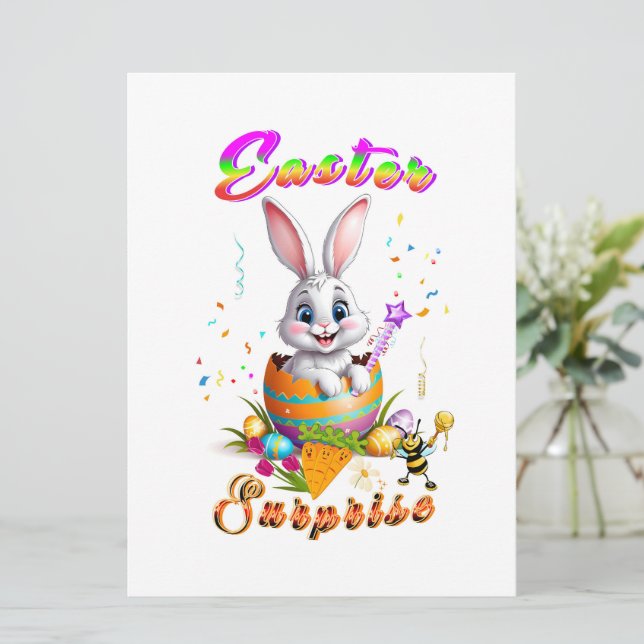 Anuncio Sorpresa de Pascua (Anverso de pie)