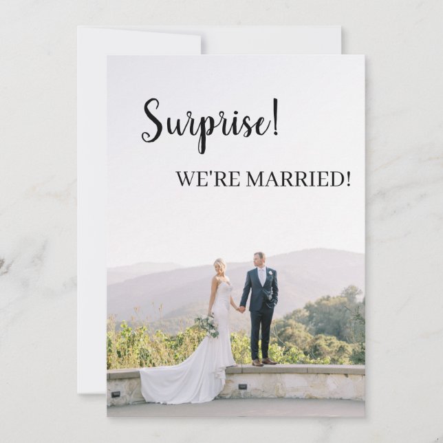 Anuncio ¡Sorpresa, estamos casados! (Anverso)