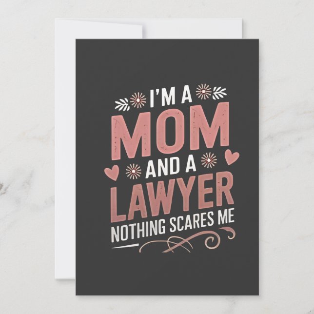 Anuncio Soy mamá y abogada, nada me asusta (Anverso)