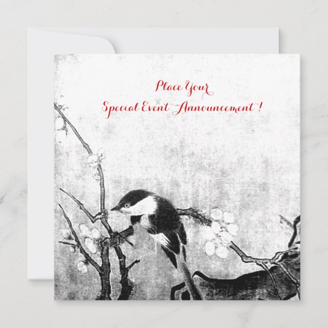 Anuncio SPRING BIRD MONOGRAM ,papel metálico plateado (Anverso)