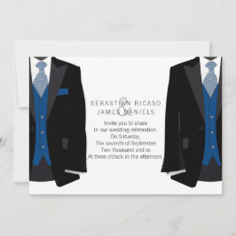 Anuncio Sr. Suit y Boda Gay Blue Tie