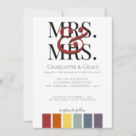 Anuncio Sra. y Sra. Rainbow Gay Elegant Wedding