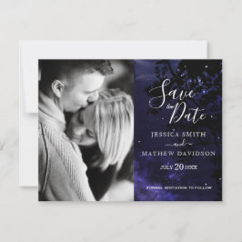 Anuncio Starry Night Celestial Sky Photo Save the Date