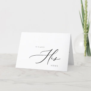 Anuncio Su carta de votos de Boda Minimalista moderno