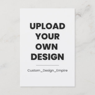 Anuncio Sube tu propio diseño aquí Personalizado