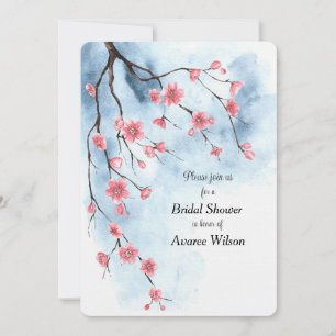 Anuncio Sucursal japonesa de flores de sakura cielo azul