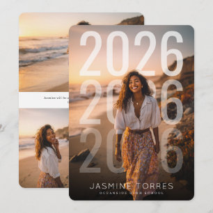 Anuncio Superposición de Año Mínimo PhotoPop para Graduaci