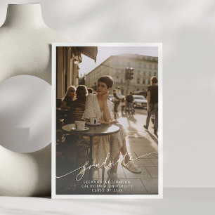 Anuncio Superposición de foto con guion minimalista blanco