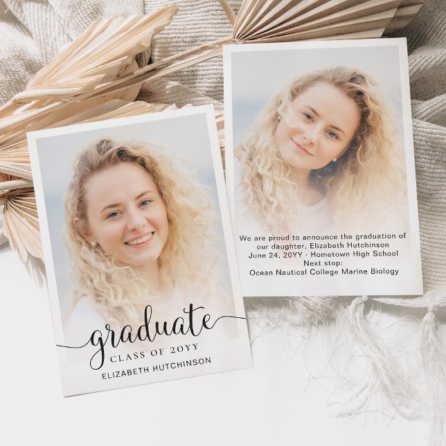 Anuncio Superposición de foto con guión simple para gradua (Subido por el creador)