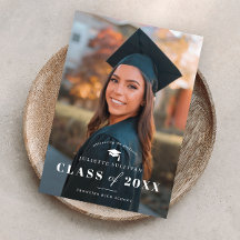 Superposición de foto de tipo mínimo graduación