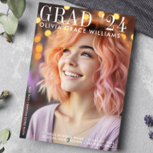 Superposición de revista de graduación moderna 202