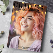 Superposición de revista moderna de graduación