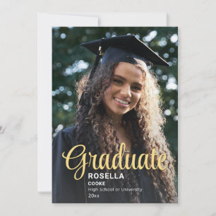 Anuncio Superposición de script de moda   Dos Graduaciones