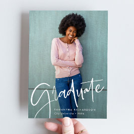 Anuncio Superposición de script de moda | Dos Graduaciones