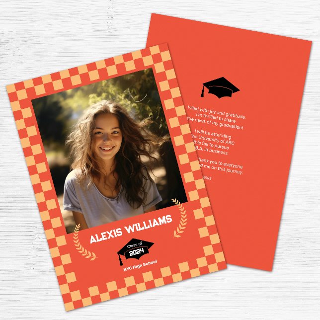 Anuncio Tablero de ajedrez naranja Foto personalizada  (Subido por el creador)