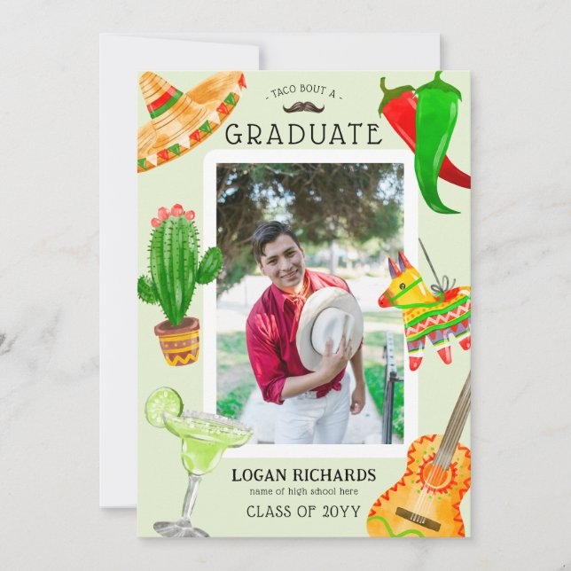 Anuncio Taco acerca de graduación mexicana de un graduado (Anverso)