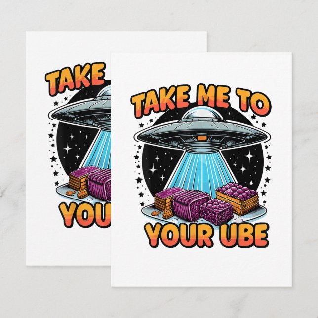 Anuncio Take Me to Your Ube  (Anverso / Reverso)