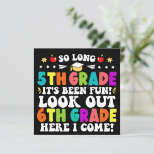 Anuncio Tan largo 5º Grado Cuidado 6 Graduación