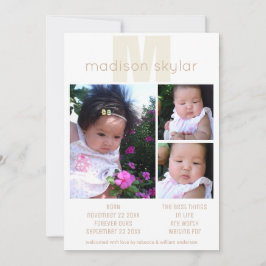 Anuncio Tan Monograma adopción simple 3 Collage de fotos