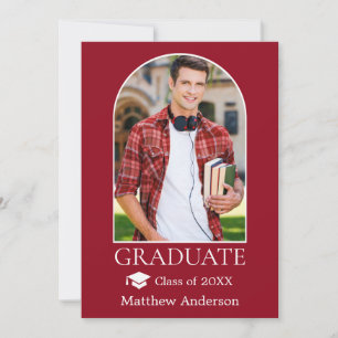 Anuncio Tapa de graduado de arco moderno Foto Graduación r