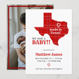 Anuncio Tapón Rojo Hecho En Texas Foto Vertical