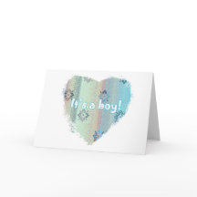 ¡Tarjeta del recién nacido - es un muchacho!