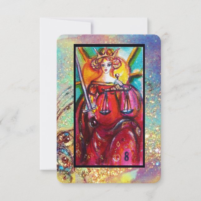 ANUNCIO TAROS DE LAS SOMBRAS PERDIDAS / LA JUSTICIA (Anverso)