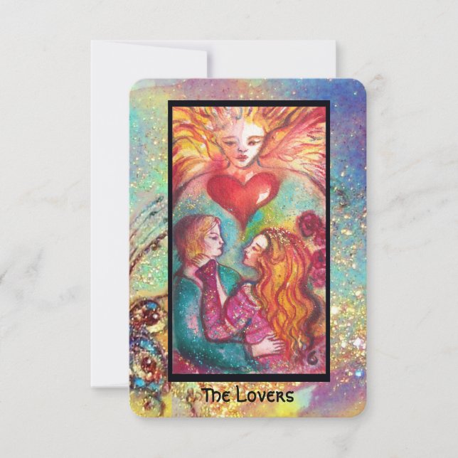 ANUNCIO TAROTS DE LAS SOMBRAS PERDIDAS / LOS AMANTES (Anverso)