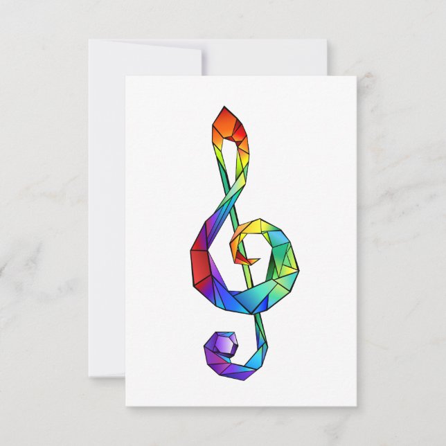 Anuncio Tecla musical arcoiris tremendo clef (Anverso)
