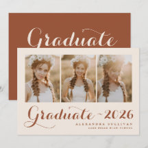 Terracotta Clase de Graduación de Collage de fotos