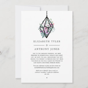 Anuncio Terrario Floral Geométrico con Lista de Invitados 