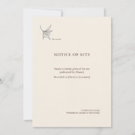 Anuncio The Vessel- Minimalist Sacrement Announcement 