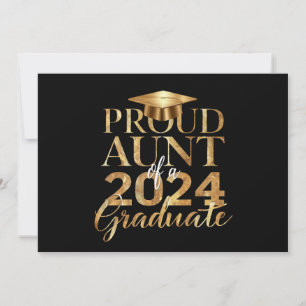 Anuncio Tía orgullosa de una graduación de último año de l