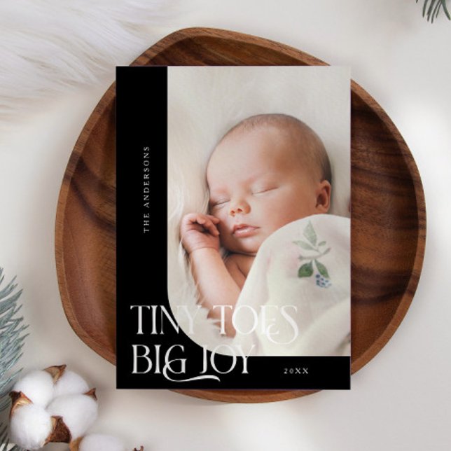 Anuncio Tiny Toes Big Joy Black Photo Birth (Subido por el creador)